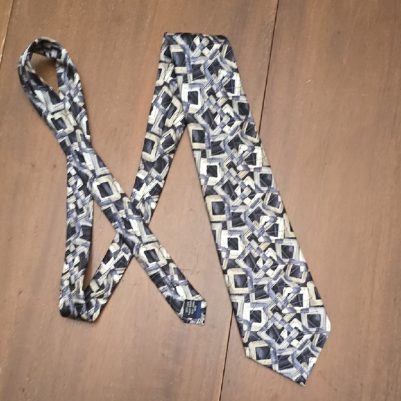 CARLOS DEVENEZIA navu Pattern Ties 61" - Picture 1 of 2